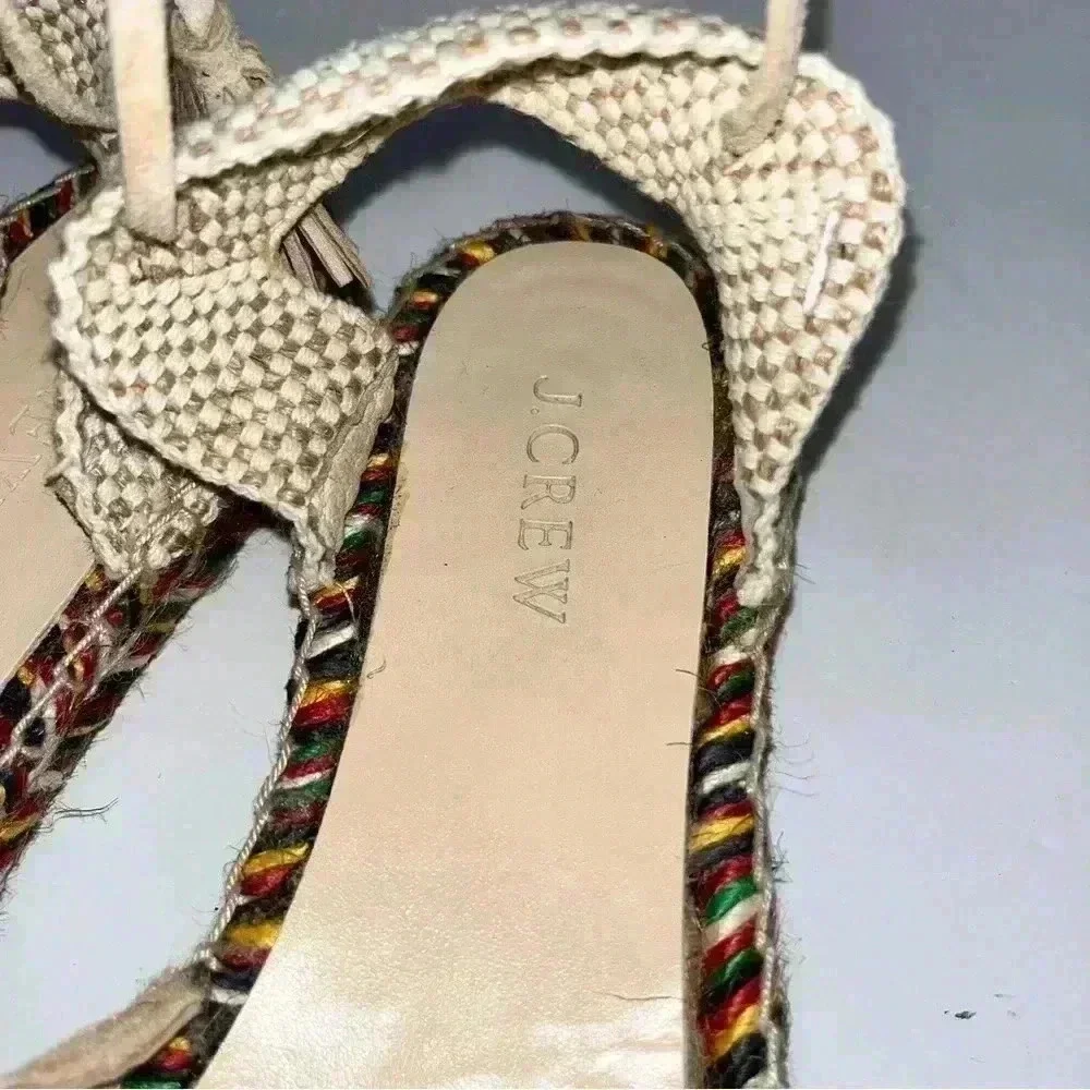 J. Crew Desert Canyon Espadrille Ankle wrap, tassel tie, Suede upper sho… ❤️